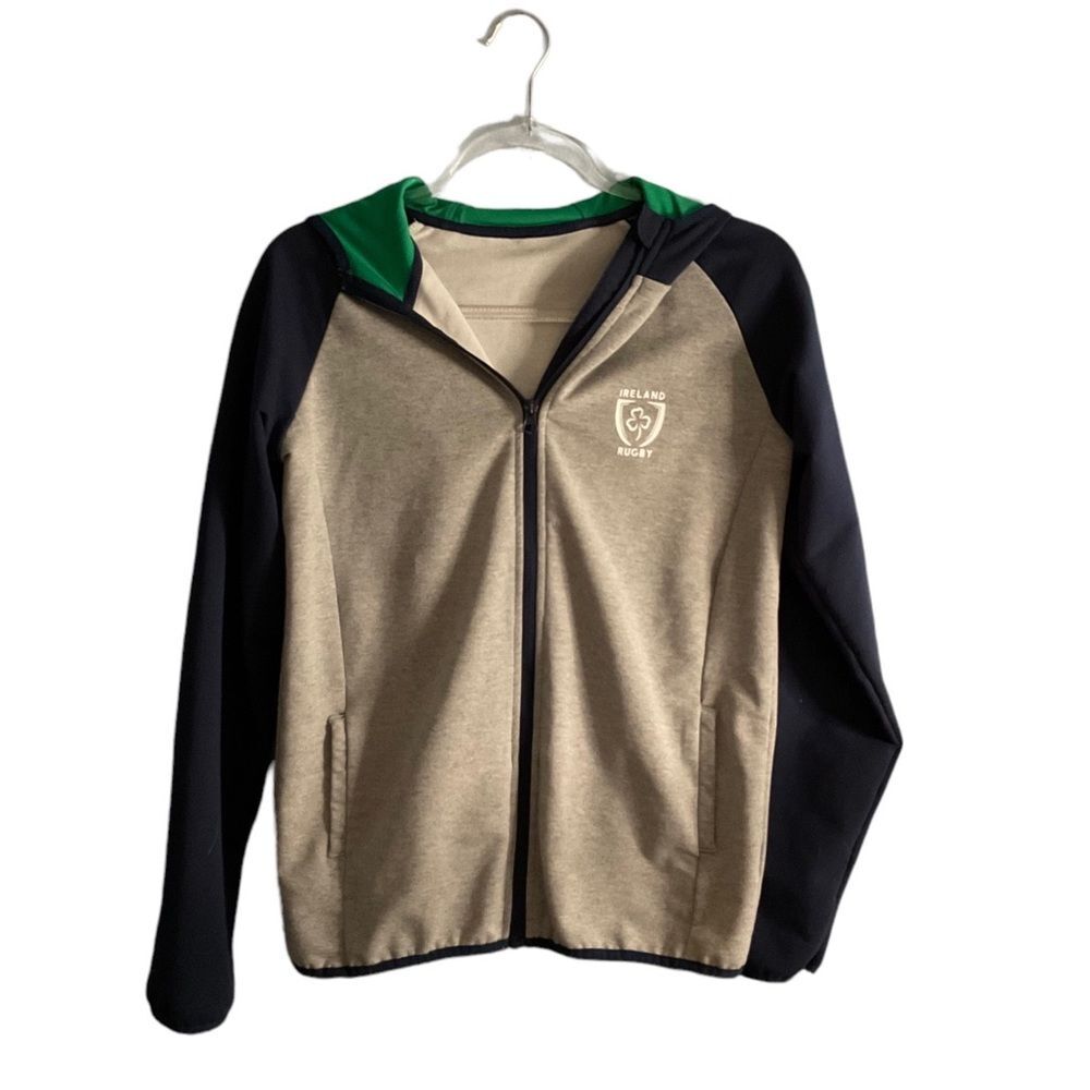 St. Bernard for Dunnes Stores Blue Gray Ireland Rugby Hoodie Size S 33/34 Chest - Picture 12 of 14